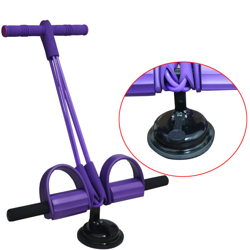4-Tube Latex Foot Resistance Band Expander for Fitness