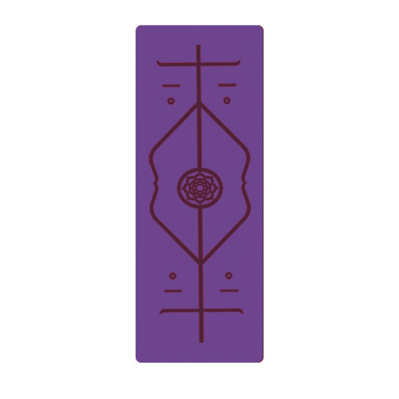 Non-Slip TPE Yoga Mat with Position Line