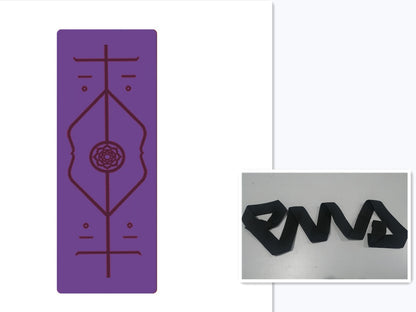 Non-Slip TPE Yoga Mat with Position Line