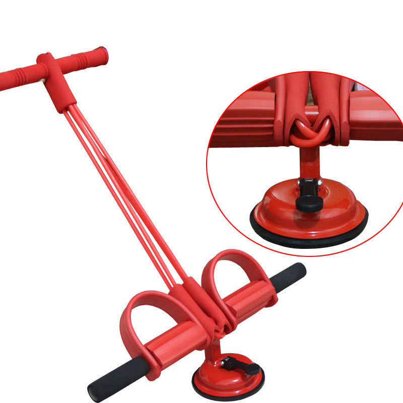 4-Tube Latex Foot Resistance Band Expander for Fitness