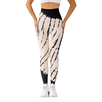 Seamless Tie-Dye Yoga Pants – Fitness & Running Essentials